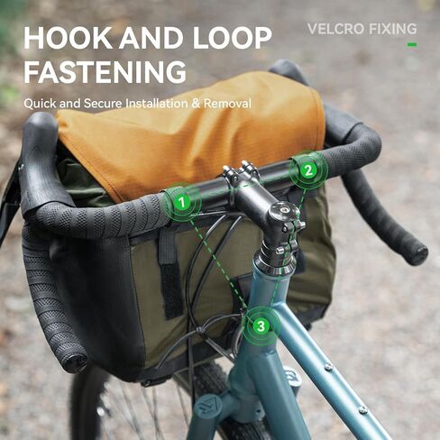 ROCKBROS Bike Handlebar Bag Waterproof Cycling Pouch 24L Bicycle Front Storage Pouch Bag with Shoulder Strap in Saudi Arabia