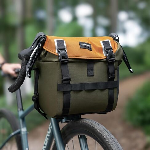 ROCKBROS Bike Handlebar Bag Waterproof Cycling Pouch 24L Bicycle Front Storage Pouch Bag with Shoulder Strap in Saudi Arabia