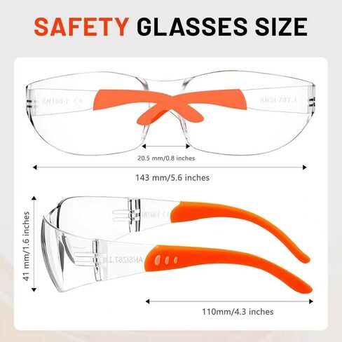 Anti Fog Wraparound Safety Glasses Bulk, ANSI Z87.1 Certified for Construction, Yard Work, Laboratories in Saudi Arabia
