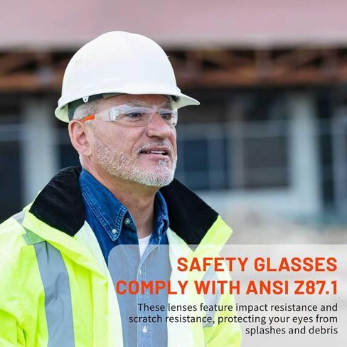 Anti Fog Wraparound Safety Glasses Bulk, ANSI Z87.1 Certified for Construction, Yard Work, Laboratories in Saudi Arabia