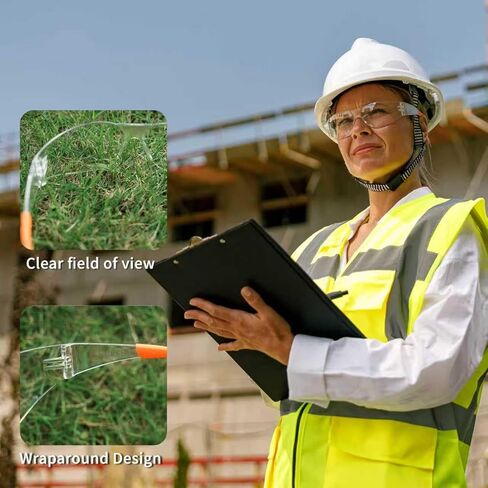 Anti Fog Wraparound Safety Glasses Bulk, ANSI Z87.1 Certified for Construction, Yard Work, Laboratories in Saudi Arabia