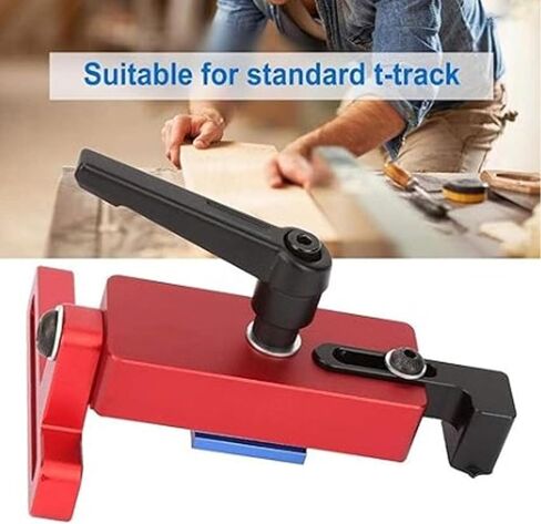 generic 45 Type Miter Path Stopper with 90° Swivel Handle - Aluminum T-Slot Limiter for Woodworking Tools, Precise Positioning and Locking Narrow for in Kuwait