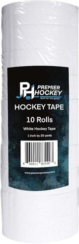 Premier Sports – 10-Pack Cloth Black Hockey Stick Tape, Strong Grip, Long-Lasting Adhesive Stick Tape for Hockey, Baseball, Lacrosse & Softball – Pro Grade in Kuwait