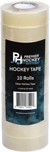 Premier Sports – 10-Pack Cloth Black Hockey Stick Tape, Strong Grip, Long-Lasting Adhesive Stick Tape for Hockey, Baseball, Lacrosse & Softball – Pro Grade in Kuwait