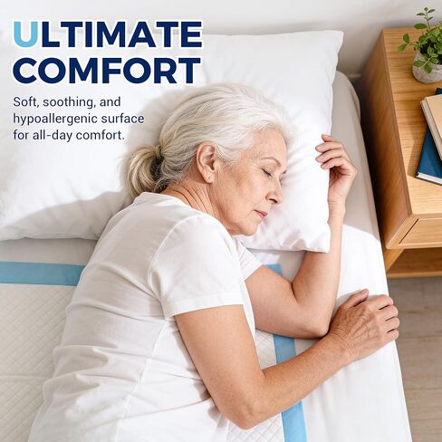 Heavy Duty Disposable Bed Pads 30"x36"- 50 Count Underpads for Incontinence Adults, Chucks Pads Super Absorbency & Leak-Proof Incontinence Bed Pads Disposable Pee Pads for Adults, Kids, Elderly in Saudi Arabia