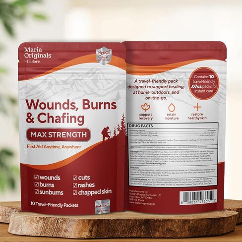 10 عبوات من أكياس ماري أوريجينالز للجروح والحروق والغضب، كريم الإسعافات الأولية المضاد للغضب بأقصى قوة للرجال والنساء مع نباتات طبيعية لأنماط الحياة النشطة، يهدئ البشرة الجافة والمتشققة أثناء التنقل in Kuwait