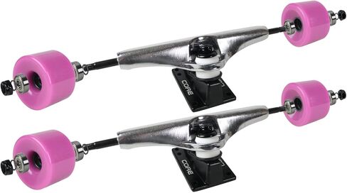 Longboard Skateboard Trucks & Wheels Combo 76mm Purple in Saudi Arabia