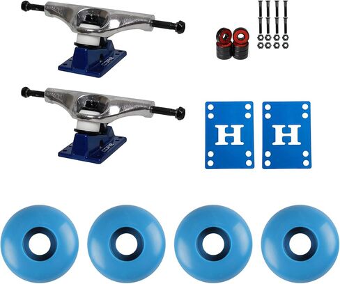 Skateboard Hollow Trucks Wheels Bearings Combo - Lightweight Package 5.5 / Blue in Saudi Arabia