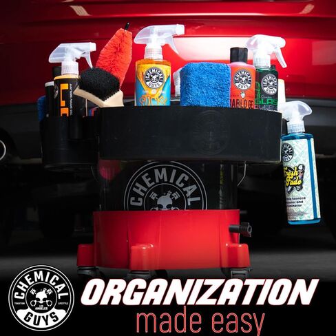 Chemical Guys ACC620 Freeloader Bucket & Dolly Organizer, Gray, Keep Soap and Water in The Bucket and Your Supplies Organized, Great for Washing Cars, Trucks, Motorcycles, SUVs, RVs & More in Kuwait