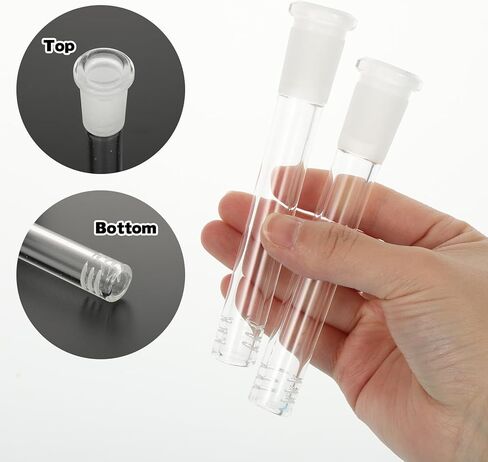 120mm Thick Borosilicate Glass Tubes Compatible Down Glass Tube, 14mm Glass Tube Stem Drying Tube Smooth Interior 8PCS with Cleaning Brushes Heat for Home and Kitchen in Saudi Arabia