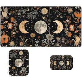 Wrist Rest Pad Small Mouse Pad and Office Desk Mat Set, 3 in 1 Desk Pad 11.8" x 23.6"+Mousepad +Mouse Wrist Rest with Ergonomic Design Non-Slip for Home Gaming Computer, Elephant