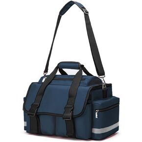 Medical Bag Professional Empty First Responder Bag, 17" x 12" x 11", EMT Trauma First Aid Carrier for Paramedics and Emergency Medical Supplies Kit, Lightweight and Durable