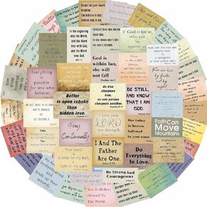 200Pcs Vintage Bible Verse Stickers, Bible Study Supplies, Bible Journaling Supplies, Inspirational Christian Stickers for Water Bottle Planner, Bible Stickers for Scrapbook