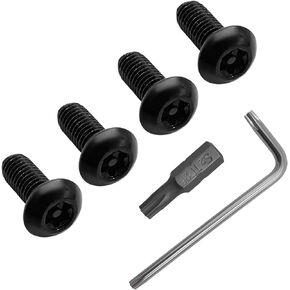 Anti Theft License Plate Screws Set, Stainless Steel Rustproof Security Bolts for Car Rear Tag Frame, M5 Tamper Resistant Mounting Hardware Screw Kit, Car Accessories (0.8×12mm)
