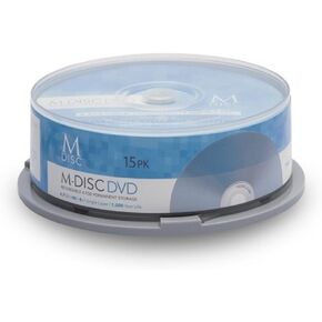 15 Pack Millenniata M-Disc DVD 4.7GB 4X HD 1000 Year Permanent Data Archival/Backup Blank Media Recordable Disc in Saudi Arabia
