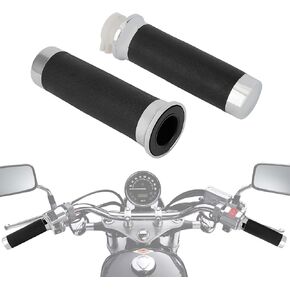 PSLER 25MM 1" Handlebar Grip - OEM:53145-MM8-000 25mm Right Grip Dual Throttle Tube & Left Handlebar Grip Suitable for VT XVS Shadow 400/600/750/1100/1300
