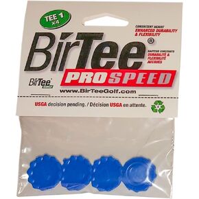 Pro Golf Tees - Size #1 (1/4") Individual Size Pack - 4 Tees Per Pack. Winter/Mat/Simulator Tees (Blue)
