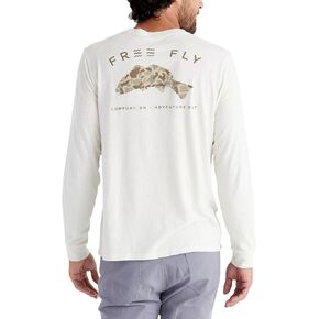 Free Fly Redfish Camo Long Sleeve Fishing Shirt for Men - Soft Comfortable Fishing Tees - Boating, Sailing, Fishing T Shirts