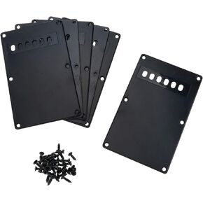 6Pcs Guitar Back Plate Tremolo Cavity Cover Backplate ABS with Screws