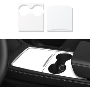 Motrobe Tesla Model Y Model 3 Center Console Wrap Cover Kit Matte Carbon Fiber Interior Decoration Wrap - 2021-2024 Model Y & 2021-2023 Model 3 Accessories