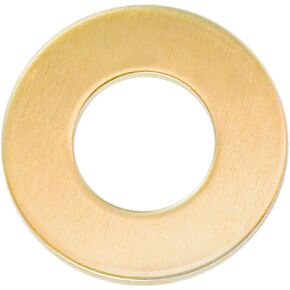 1 Inch/ 25mm Brass Washer Metal Stamping Blanks Deburred Edges Finished Ready for Metal Stamping and Jewelry Making- 14ga. Pack of 12