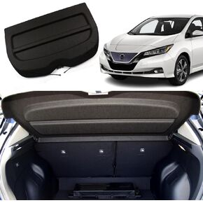 Cargo Cover for Nissan Leaf 2018 2019 2020 2021 2022 2023 Trunk Cover Rear Trunk Security Cover Shielding Shade Car Accessory, Black