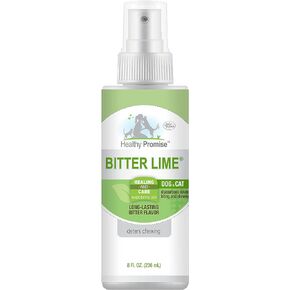 Four Paws Healthy Promise Bitter Lime Anti Chew Spray for Dogs and Cats Bitter Lime Flavor 8 Ounces