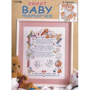 Leisure Arts Sweet Baby Memories Cross Stitch Book
