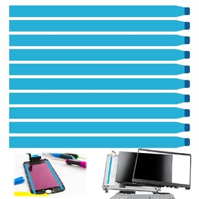 10 قطع من شريط استبدال شاشة الكمبيوتر المحمول مزدوج الجوانب لشاشة الكمبيوتر المحمول LCD LED - شريط مطاطي سهل السحب لاصق للأجهزة اللوحية والهواتف المحمولة والكمبيوتر المحمول وإصلاح شاشة LCD (بدون مقبض 220 مم)