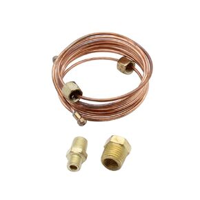 1 Set SHLPDFM Mechanical Oil Pressure Gauge 72" Inch 6 Feet Length AG96 82553-F Copper Line Tubing Install Kit with Fitting