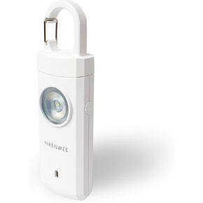 منبه شخصي بسلسلة مفاتيح بقوة 130 ديسيبل، مع وظائف ستروب ومصباح يدوي في جهاز واحد، مناسب للنساء والأطفال وكبار السن (وردي) in Kuwait