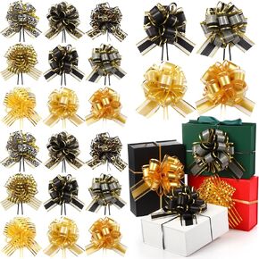 Poen 48 Pcs 6 Inch Large 2025 Easter Pull Bows Easter Gift Bow Matte Gift Wrap Bows and Ribbon Bows for Wrapping Boxes or Easter Party Decorations, Easter of 2025 Gift Party Decorations