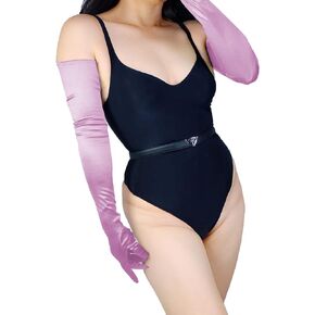 Women Super Long Satin Gloves Glossy Opera Evening Cosplay Gloves