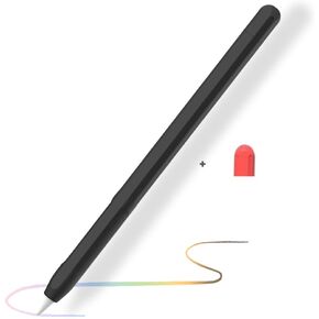 Grip Cover for Apple Pencil Pro/ 2nd Generation/USB-C, Apple Pen 2 Gen Case Sleeve for iPad Pencil 2 Supports Wireless Charging (Black)