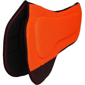 CHALLENGER 27"x18" Western Round Skirt Barrel Neoprene Saddle Pad Black 39199