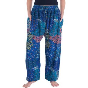 Lannaclothesdesign Harem Pants Hippie Boho Yoga Trousers Womens Flowy Clothing