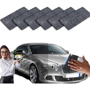 قماش نانو سباركل للتنظيف، مزيل خدوش السيارة من قماش نانو سباركل، قماش نانو سباركل لخدوش السيارة، قماش مزيل خدوش السيارة للبقايا - استعادة طلاء السيارة إلى اللون الأصلي (6 قطع) in Kuwait