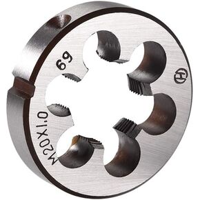 uxcell M20 x 1 Metric Round Die, Machine Thread Right Hand Threading Die, Alloy Steel Screw Thread Cutting Die