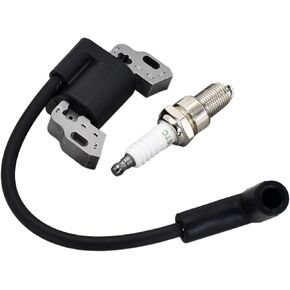 593872 593381 Ignition Coil with Spark Plug 799582 798534 84005272 595009 Compatible with BS 08P502 09P602 093J02 09P702 Armature Magneto Small Engine Lawn Mower