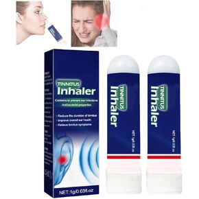 Echo Ease Tinnitus Inhaler, Echoease Tinnitus Inhaler, Echo Ease Nose Inhaler for Tinnitus, Instant Tinnitus Relief Nasal Inhaler。 (2 pcs)