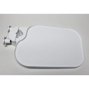 Pole Post Mount Shelf Tray Utility Access Table Dental Medical White