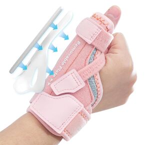 New Upgraded 2 in 1 Thumb Brace, Removable Thumb Spica Splint Left Right Hand with 3 Level Stability, Reversible Thumb Support for CMC, De Quervain’s Tendonitis, Trigger Thumb (S/M, Grey)