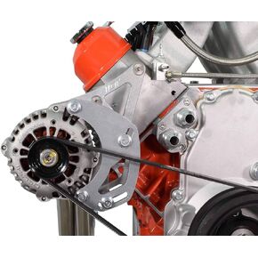 ICT Billet LS Heavy Duty Alternator Only Passenger Side Bracket Compatible With Camaro Crank Pulley LSX Swap Remote Water Pump Aluminum Designed & Manufactured in the USA 551136-2