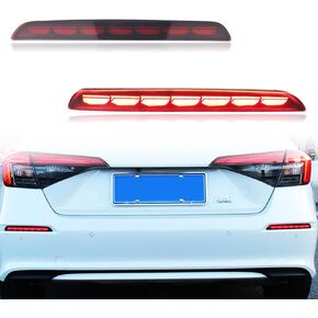 Switchback White/Amber LED Front Fog Daytime Sequential Running Lamp Flash LED Turn Signal Feature Accessories Compatible with Honda Civic 2021 2022 4-Door Sedan (Front Fog light)