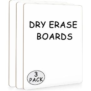 3 Pack Scribbledo Small White Board Dry Erase Mini Whiteboard 9x12 Inch Small Dry Erase Board Marker Dry Erase Lapboards Handheld Personal White Boards for Students Small Whiteboard Office Kitchen