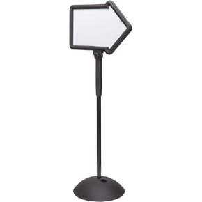 Safco Products 4173BL Write Way Directional Arrow Sign, Black, Magnetic Dual-Sided Dry Erase Board, Indoor and Outdoor Use
