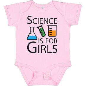 inktastic Science Is for Girls Baby Bodysuit
