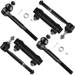 SCITOO Steering Tie Rod End Adjusting Sleeves Compatible fit for Chevrolet for GMC K1500 K2500 K3500 Suburban 1988-2000 6PC
