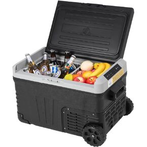 Towallmark Portable Refrigerator, Portable Freezer, 37 Quart(35L) Electric Cooler, -4℉-68℉Car Refrigerator, 12/24V DC Cable & 110/240V AC, Car Fridge for Camping, Truck, RV, Travel, Fishing