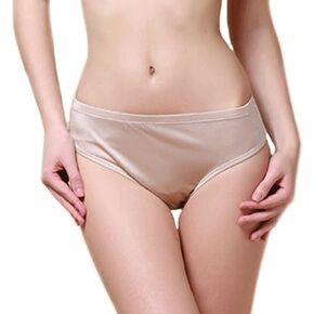 Women’s 100% Mulberry Silk Underwear Seamless Low-Waist Briefs Panties Hipster